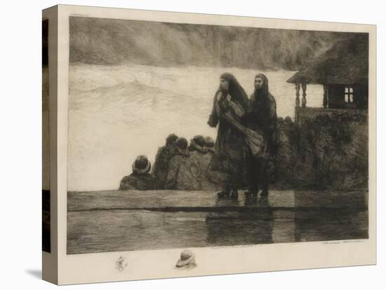 The Perils of the Sea, 1888 (Etching)-Winslow Homer-Premier Image Canvas