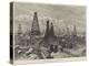 The Petroleum Oil Wells at Baku, on the Caspian-William 'Crimea' Simpson-Premier Image Canvas