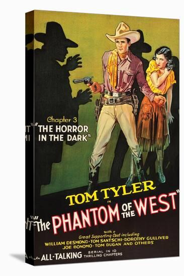 The Phantom of the West - Horror in the Dark-null-Stretched Canvas