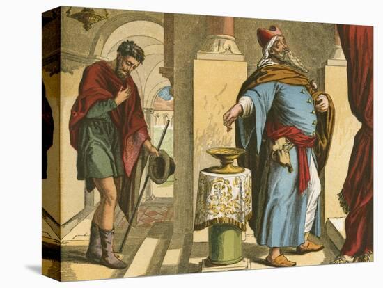 The Pharisee and the Publican-English School-Premier Image Canvas