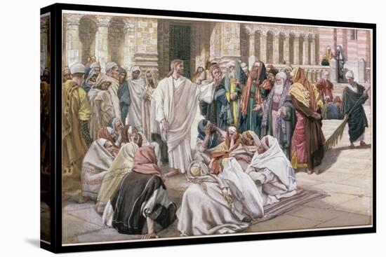 The Pharisees Question Jesus, Illustration for 'The Life of Christ', C.1886-96-James Tissot-Premier Image Canvas