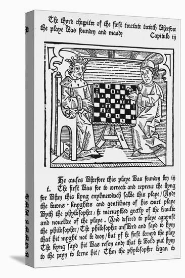The Philosopher Teaches the King to Rule Through the Allegory of Chess-null-Premier Image Canvas