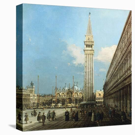 The Piazza S. Marco, Venice, looking East-Canaletto (Giovanni Antonio Canal)-Premier Image Canvas