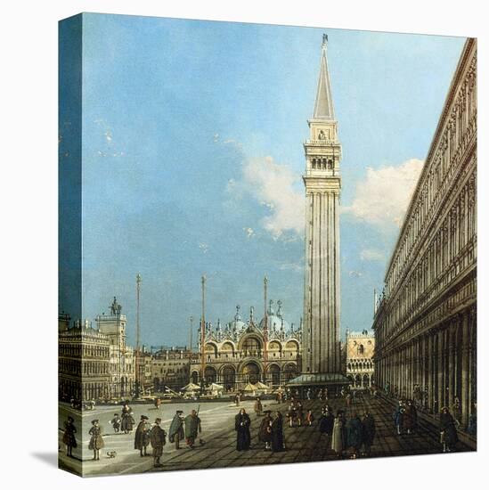 The Piazzetta, Venice, with the Bacino Di S. Marco and the Isola Di S. Giorgio Magiore-Canaletto-Premier Image Canvas