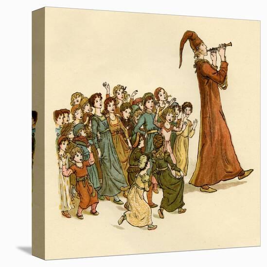 The Pied Piper of Hamelin-Kate Greenaway-Premier Image Canvas