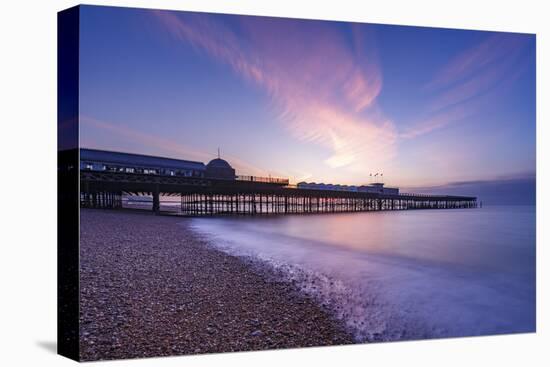 The pier at Hastings at dawn, Hastings, East Sussex, England, United Kingdom, Europe-Andrew Sproule-Premier Image Canvas