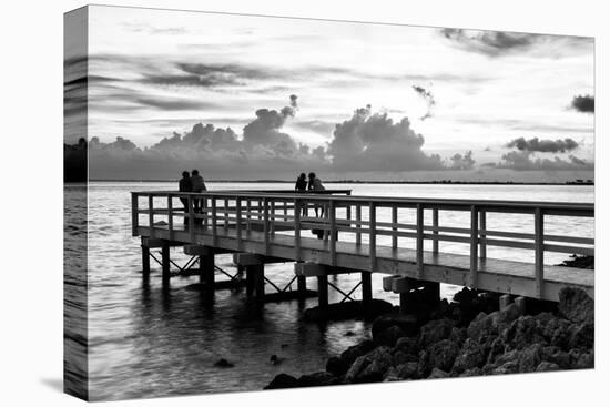 The Pier at Sunset Lovers-Philippe Hugonnard-Premier Image Canvas