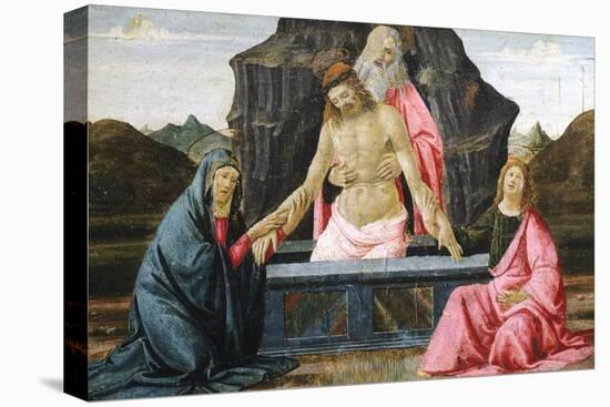 The Pieta, Detail from Predella of Sacred Conversation-Domenico Ghirlandaio-Premier Image Canvas