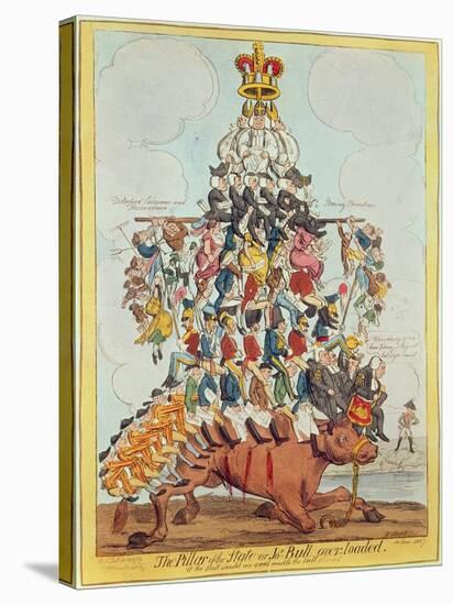 The Pillar of the State, or John Bull Overloaded, after Cruikshank in 1819, 1827-Henry Heath-Premier Image Canvas