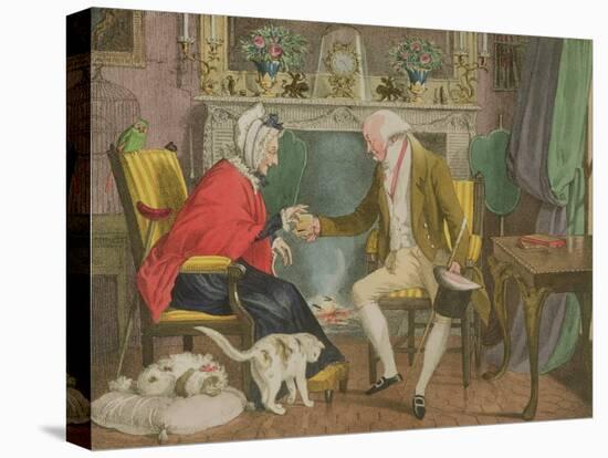 The Pinch of Snuff, Pub. by Rodwell and Martin, 1821 (Litho)-John James Chalon-Premier Image Canvas