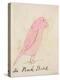 The Pink Bird, from 'sixteen Drawings of Comic Birds'-Edward Lear-Premier Image Canvas