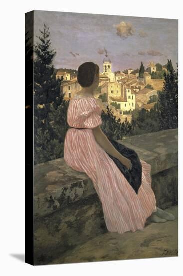 The Pink Dress, c.1864-Frederic Bazille-Premier Image Canvas