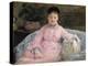 The Pink Dress, C.1870 (Oil on Canvas)-Berthe Morisot-Premier Image Canvas