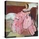 The Pink Dress (Oil on Panel)-William Nicholson-Premier Image Canvas