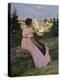 The Pink Dress, or View of Castelnau-Le-Lez, Herault, 1864-Frederic Bazille-Premier Image Canvas