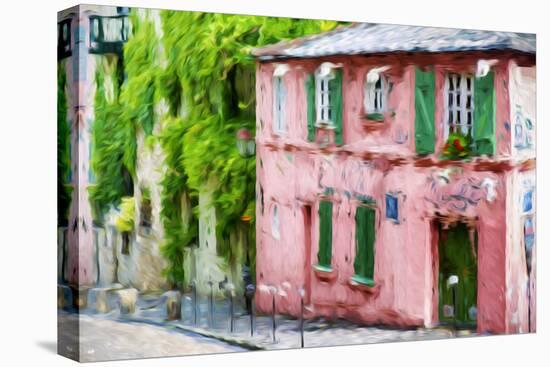 The Pink House - In the Style of Oil Painting-Philippe Hugonnard-Premier Image Canvas