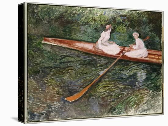 The Pink Rowing Boat-Claude Monet-Premier Image Canvas