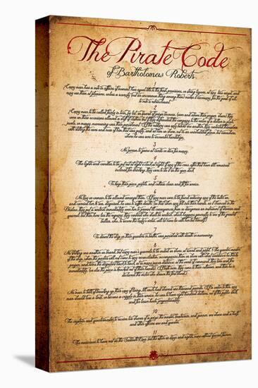 The Pirate Code Stretched Canvas Print Art Com