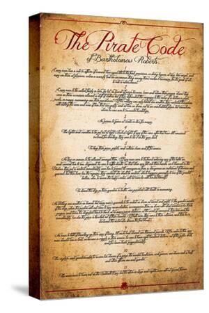 The Pirate Code Canvas, Sea Of Thieves Canvas, Pirate Canvas, Canvas Prints, Canvas Wall Art, Gift Canvas