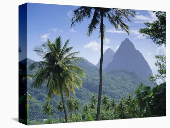 The Pitons, St. Lucia, Caribbean, West Indies-John Miller-Premier Image Canvas