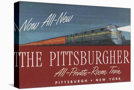 The Pittsburgher', Advertisement for the Pennsylvania Railroad Company, C.1948-null-Premier Image Canvas