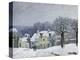 The Place Du Chenil at Marly-Le-Roi, Snow, 1876-Alfred Sisley-Premier Image Canvas