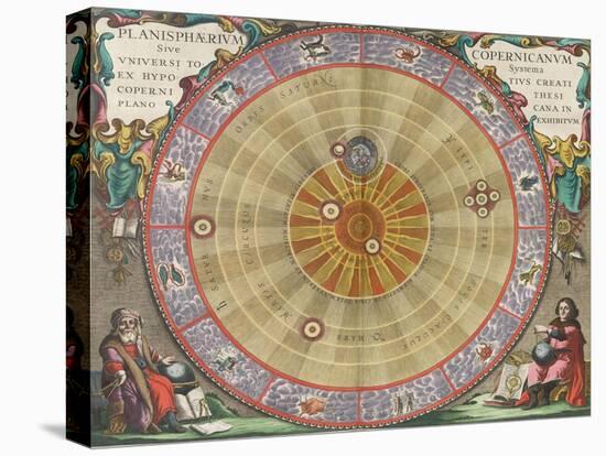 The Planisphere of Copernicus, Harmonia Macrocosmica, 1660-Science Source-Premier Image Canvas