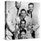 The Platters : Bottom-Top : Zola Taylor, Herb Reed, Tony Williams C. 1955-null-Stretched Canvas