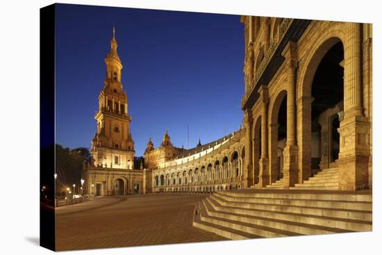 The Plaza De Espana Is a Plaza Located in the Maria Luisa Park, in Seville, Spain-David Bank-Premier Image Canvas