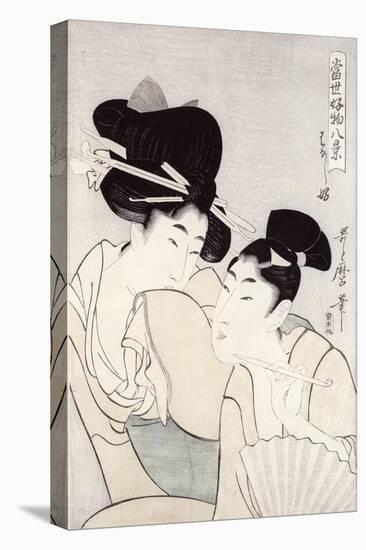 The Pleasure of Conversation, from the Series Tosei Kobutsu Hakkei-Kitagawa Utamaro-Premier Image Canvas