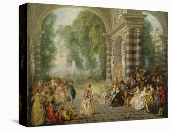 The Pleasures of the Ball, 1715/16-Jean Antoine Watteau-Premier Image Canvas