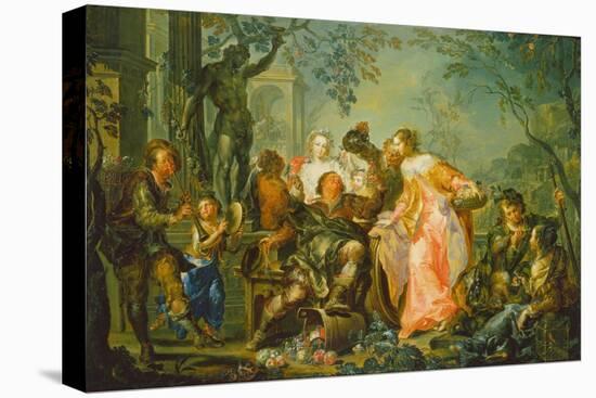 The Pleasures of the Seasons: Autumn, C.1730 (Oil on Copper Mounted with Masonite Backing)-Johann Georg Platzer-Premier Image Canvas