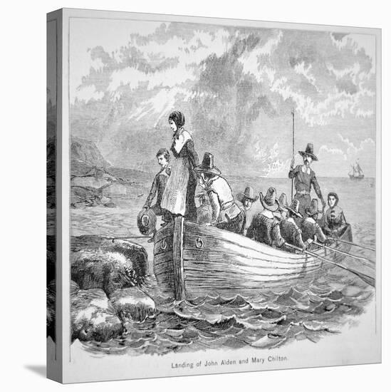 The Plymouth Colony in America in 1620 (Litho)-American-Premier Image Canvas