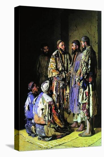 The Politicians in an Opium Shop. Tashkent, 1870-Vasili Vasilyevich Vereshchagin-Premier Image Canvas