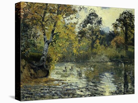 The Pond at Montfoucault-Camille Pissarro-Premier Image Canvas
