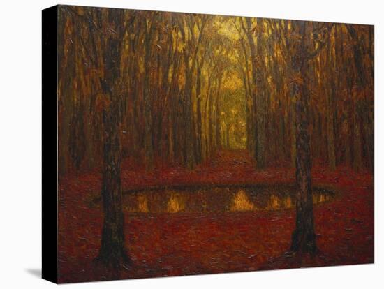 The Pond at Versailles in Autumn; Le Bassin a Versailles En Automne-Henri Eugene Augustin Le Sidaner-Premier Image Canvas