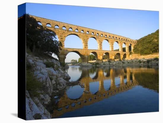 The Pont du Gard Roman Aquaduct Over the Gard River, Avignon, France-Jim Zuckerman-Premier Image Canvas