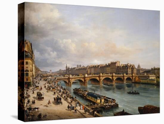 The Pont Neuf 1832-Giuseppe Canella-Premier Image Canvas