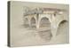 The Ponte Della Pietra-John Ruskin-Premier Image Canvas
