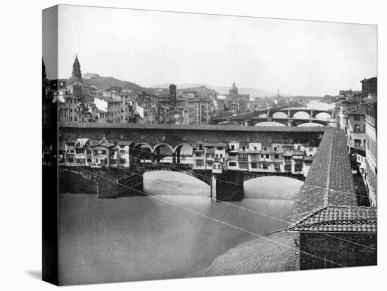 The Ponte Vecchio, Florence, Italy, 1893-John L Stoddard-Premier Image Canvas