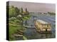 The Pontoon at Argenteuil, C.1886-87-Gustave Caillebotte-Premier Image Canvas