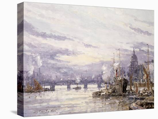 The Pool of London, C.1895-John Sutton-Premier Image Canvas