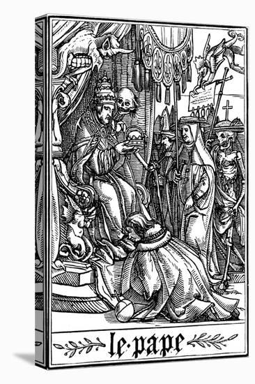 The Pope Visited by Death, 1538-Hans Holbein the Younger-Premier Image Canvas