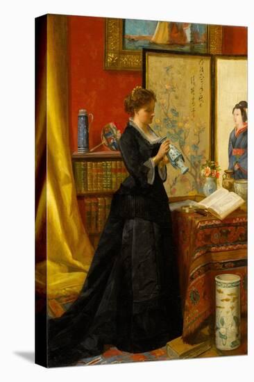 The Porcelain Collector, 1868-Alfred Emile Stevens-Premier Image Canvas