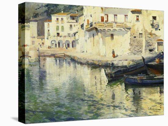 The Port of Cadaques-Eliseu Meifren i Roig-Premier Image Canvas