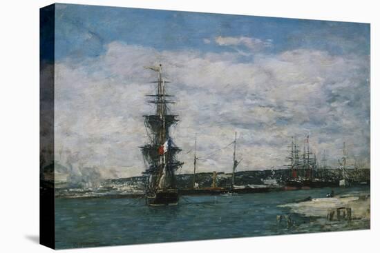 The Port of Havre, C.1864-66-Eug?ne Boudin-Premier Image Canvas