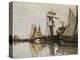 The Port of Honfleur, C.1865-Claude Monet-Premier Image Canvas