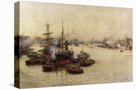 The Port of London-Charles William Wyllie-Premier Image Canvas