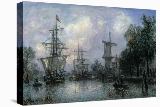 The Port of Rotterdam, 1869-Johan-Barthold Jongkind-Premier Image Canvas