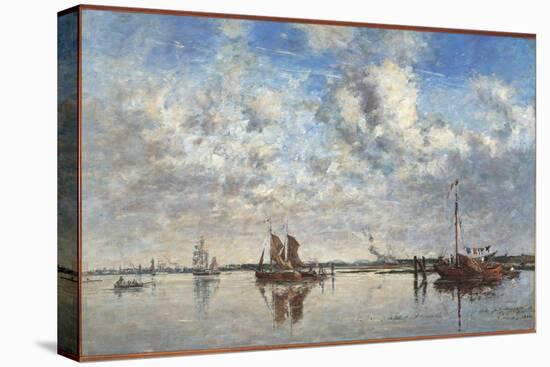 The Port of Rotterdam-Eugène Boudin-Premier Image Canvas